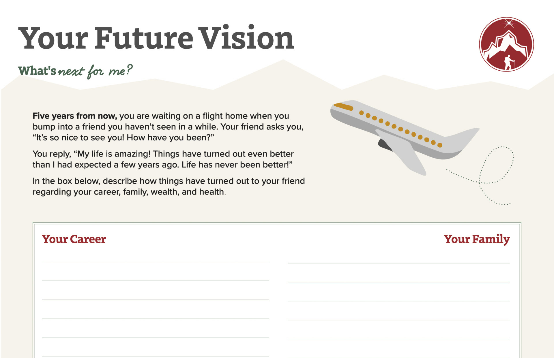 5 Year Vision Worksheet