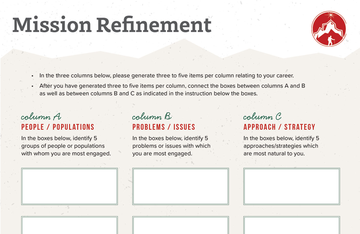 Mission Statement Worksheet